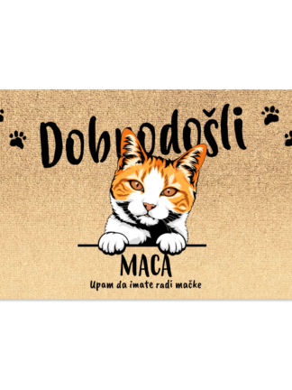 Personaliziran predpražnik - Mačka