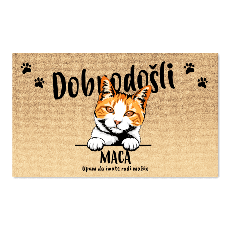 Personaliziran predpražnik - Mačka