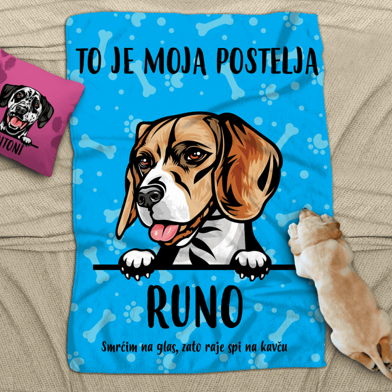 Personalizirana odeja - Pes