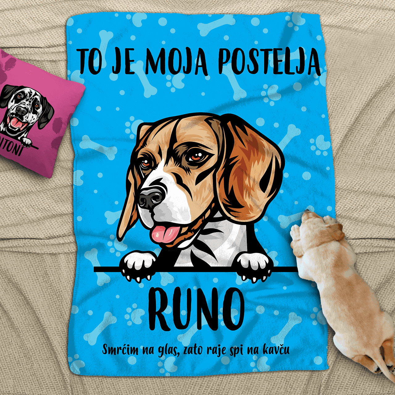 Personalizirana odeja - Pes