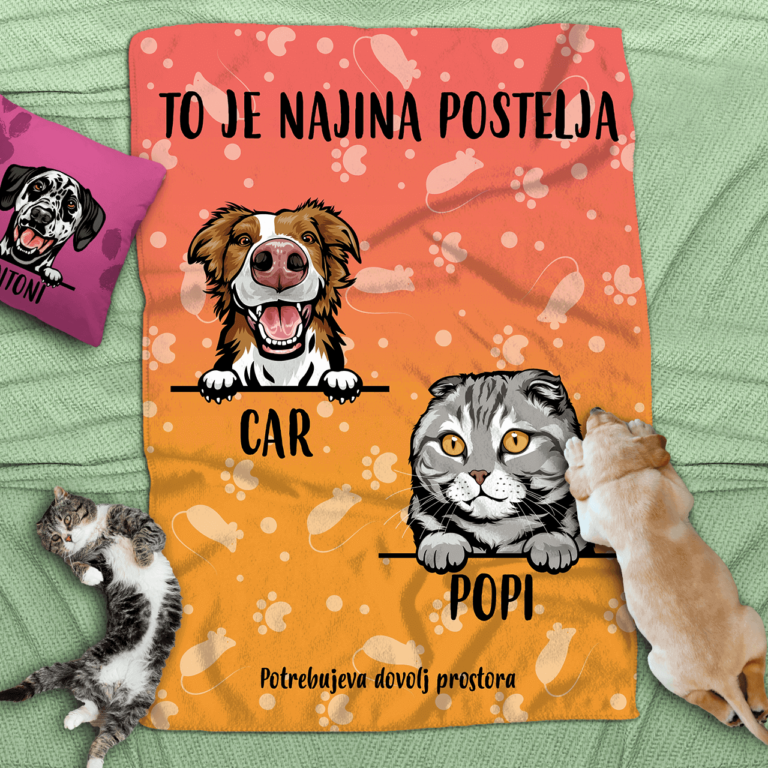 Personalizirana odeja - Domače živali