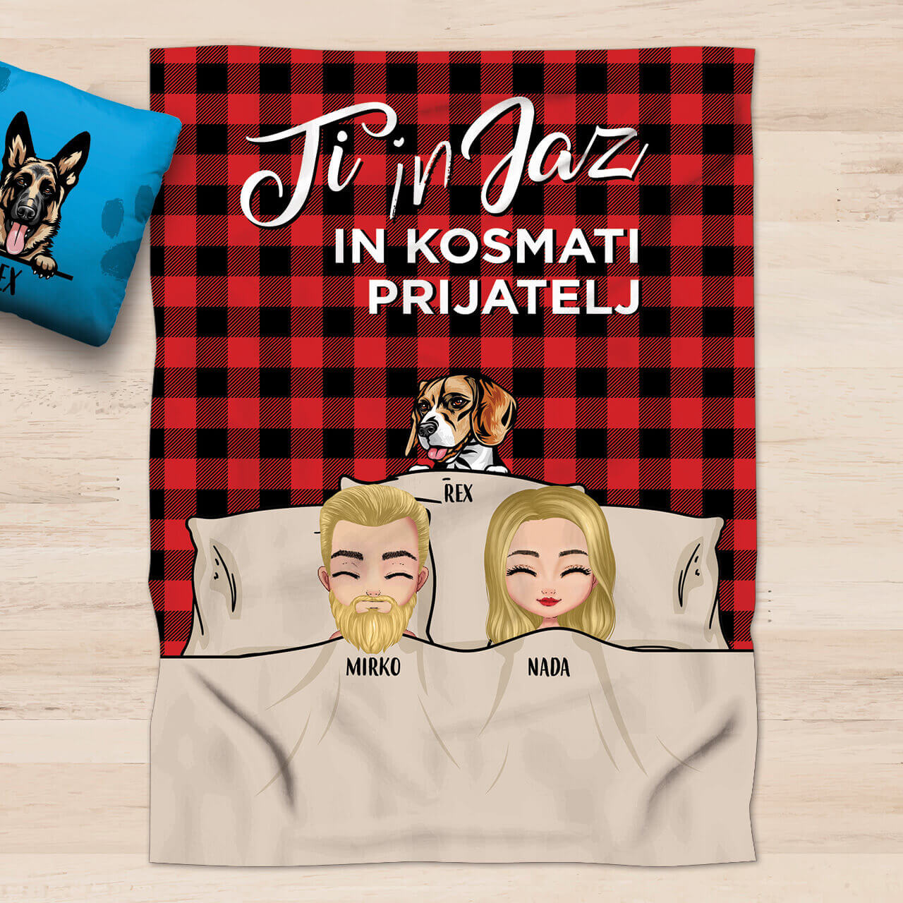 Personalizirana odeja - Ti in jaz