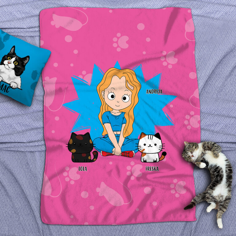 Personalizirana odeja - Mačja mama