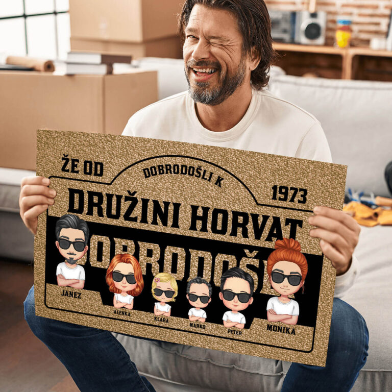 Personaliziran predpražnik - Družina