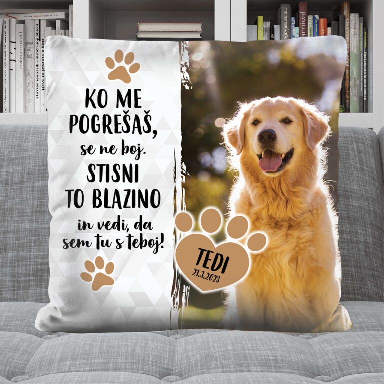 Personalizirana blazina - Ko me pogrešaš se ne boj