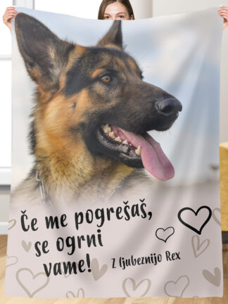 Personalizirana odeja - Če me pogrešaš