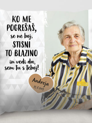 Personalizirana blazina - Vedno ob meni