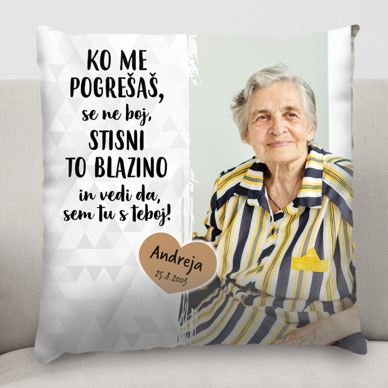 Personalizirana blazina - Vedno ob meni