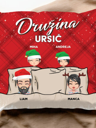 Personalizirana blazina - Praznična družina