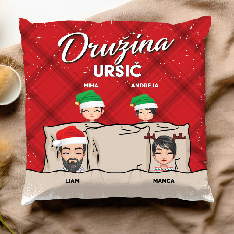 Personalizirana blazina - Praznična družina