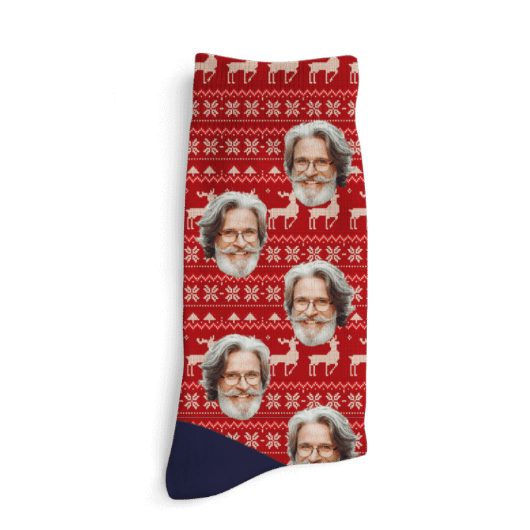Personalizirane nogavice - Motiv božičnega puloverja