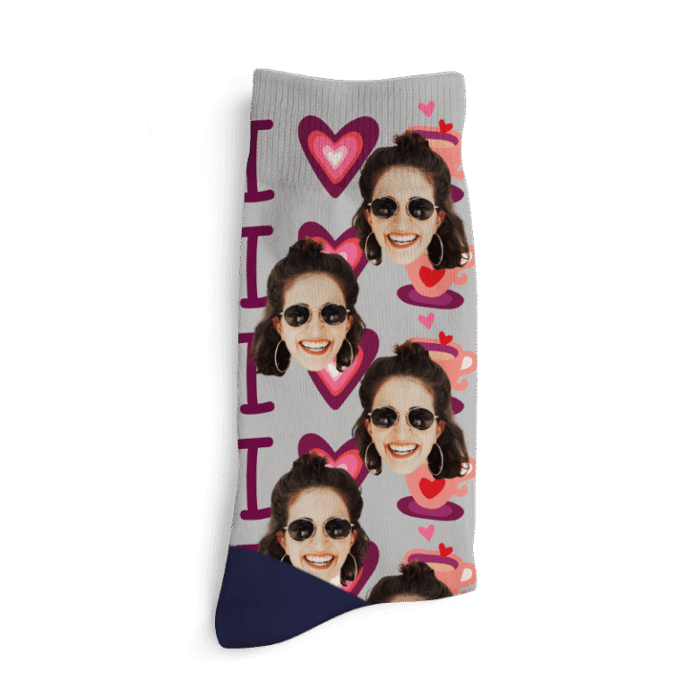 Personalizirane nogavice - I ❤️ coffee