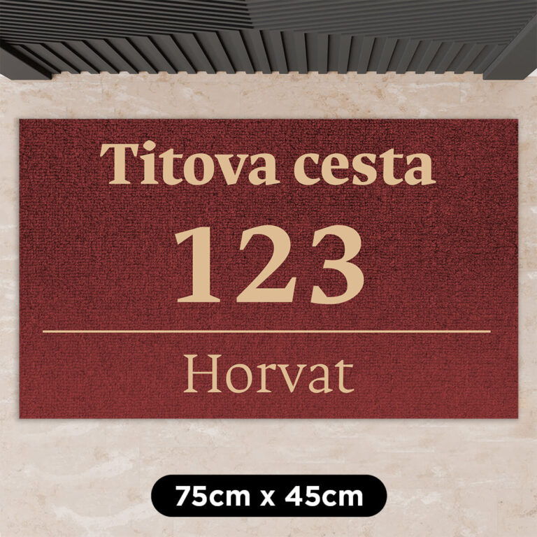 Personaliziran predpražnik - Tvoj naslov