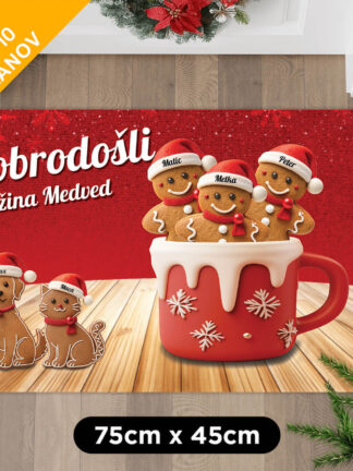 Personaliziran predpražnik - Božični piškotki