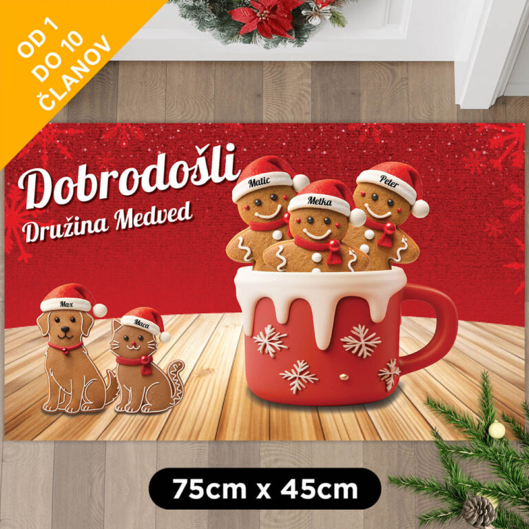 Personaliziran predpražnik - Božični piškotki