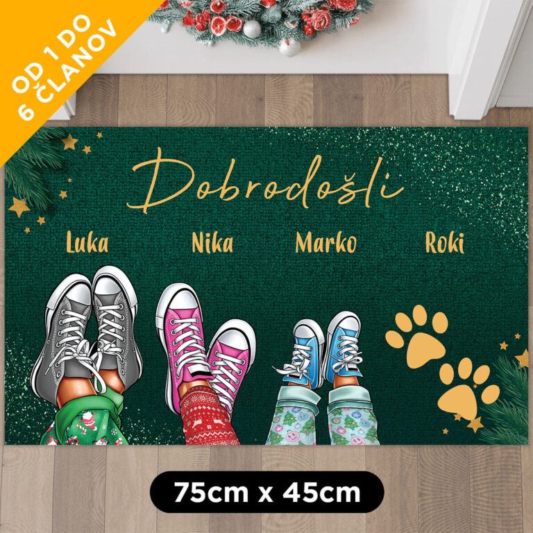 Personaliziran predpražnik - Superge - Praznično