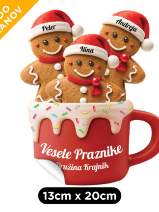 Personalizirana nalepka - Božični piškotki