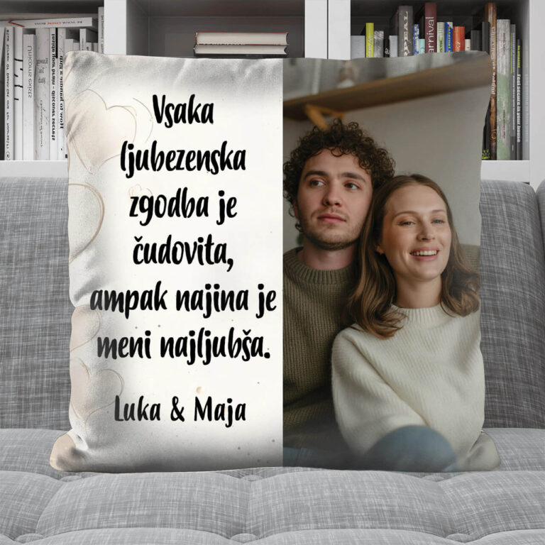 Personalizirana blazina - Najina ljubezen