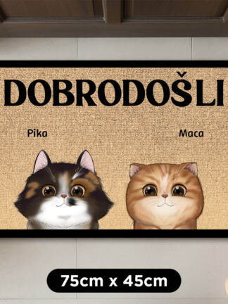 Personaliziran predpražnik - Dobrodošli, smrtniki