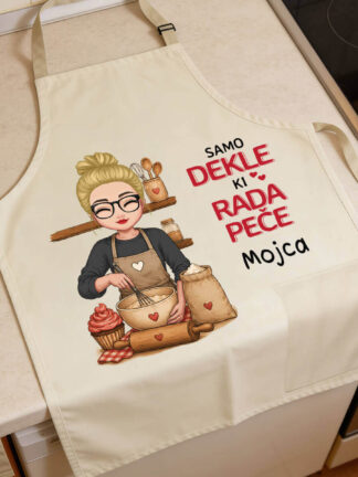 Personaliziran predpasnik – Samo dekle, ki rada peče