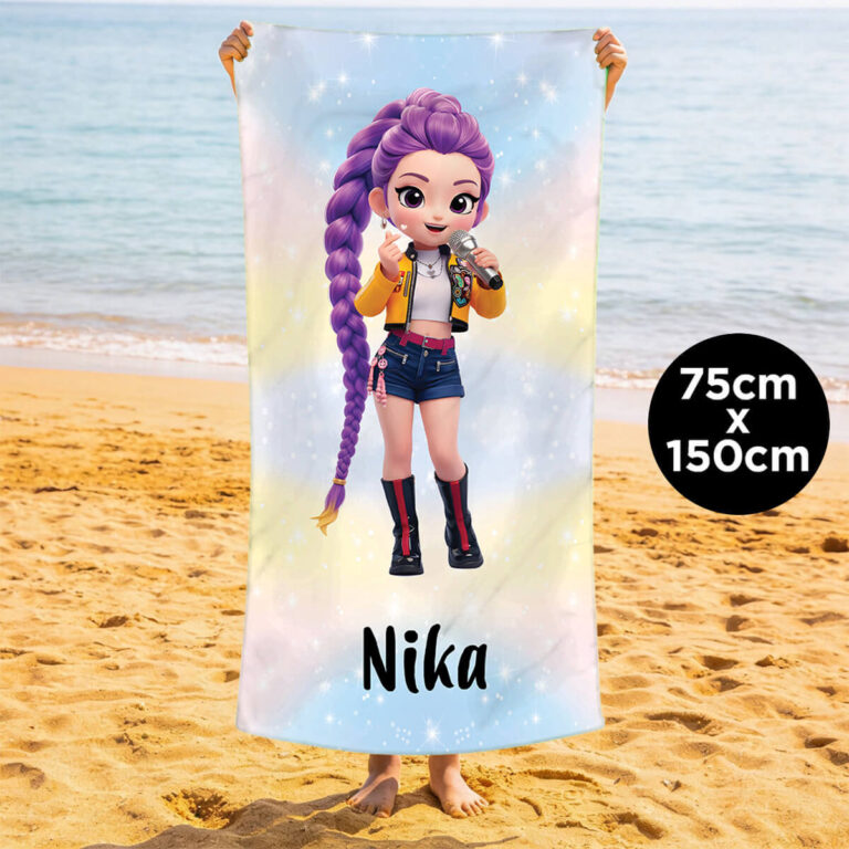 Personalizirana brisača za na plažo - Mala zvezda