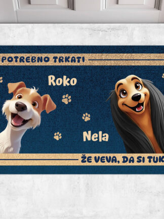 Personaliziran predpražnik - Ni potrebno trkati