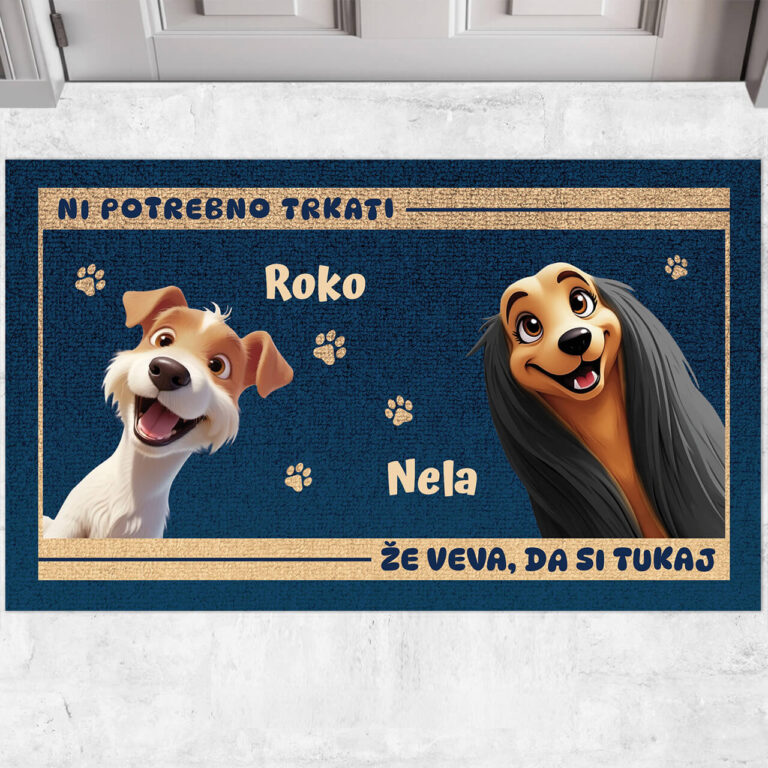 Personaliziran predpražnik - Ni potrebno trkati