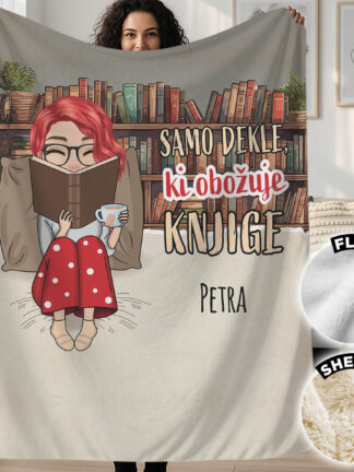 Personalizirana odeja za ljubitelje knjig